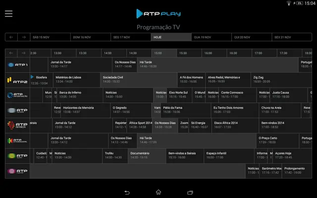 RTP Play android App screenshot 1