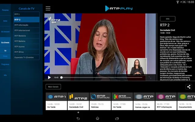 RTP Play android App screenshot 2