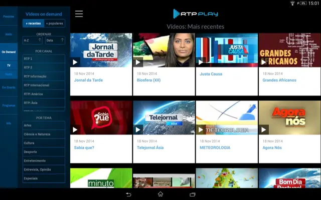 RTP Play android App screenshot 3